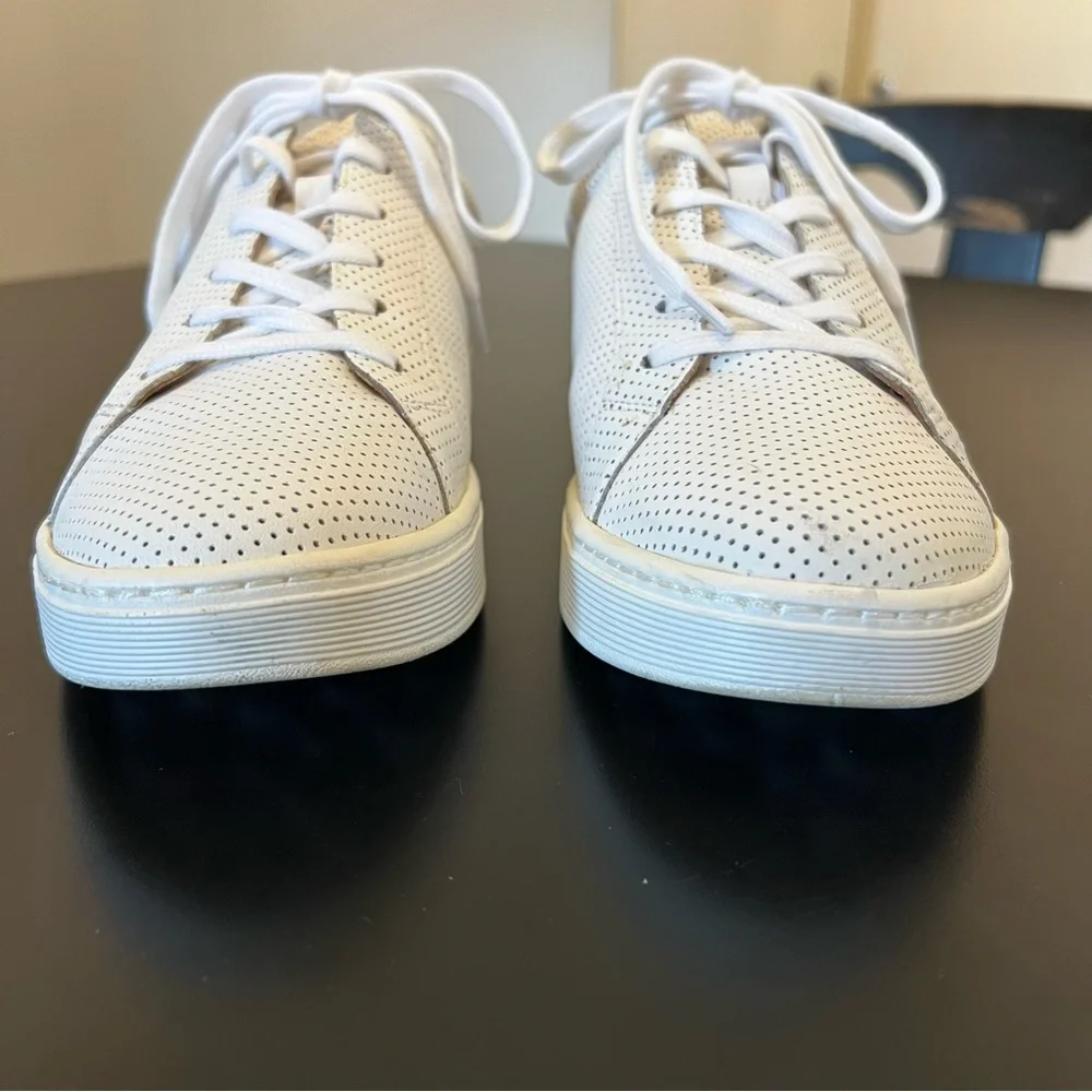 Sofft White Somers Tie Perforated Sneaker 10 - Picture 10 of 11